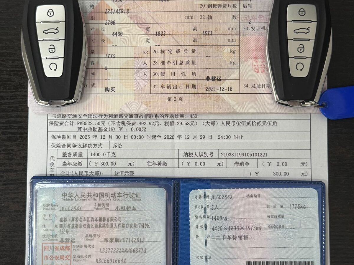 Geely Emgrand S 2021 - фото автомобиля